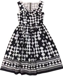Kate Spade New York Lantern Print Scoop Neck Dress