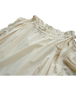 Robert Rodriguez Stripe Ruffle Off-the-Shoulder Top