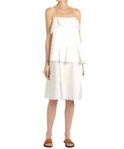 See By Chloé Scallop-Edged Cotton Dress