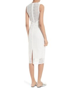 Diane von Furstenberg Chain & Twig Lace Sheath Dress