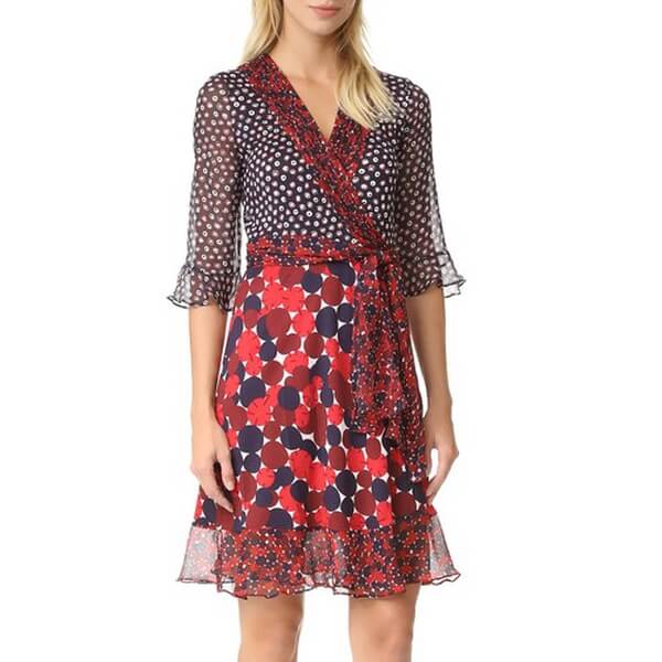 Diane von Furstenberg Nieves Scarf Wrap Dress