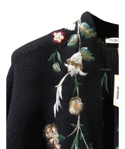 Maje Mirodi Embroidered Floral Cardigan