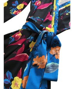 Diane von Furstenberg New Julian Long Sleeve Floral Wrap Dress