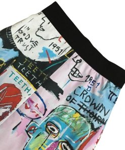 Alice + Olivia Riley Graffiti Print A-Line Mini Skirt