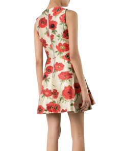 Alice + Olivia Tanner Poppy Flower Dress
