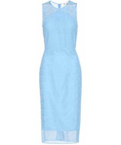 Diane von Furstenberg Chain & Twig Lace Sheath Dress