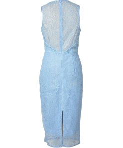 Diane von Furstenberg Chain & Twig Lace Sheath Dress