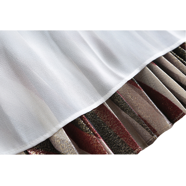 Alice + Olivia Maura Silk Sunburst Pleated Skirt