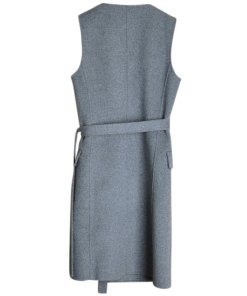 Theory Double-Face Wool-Cashmere Wrap Dress