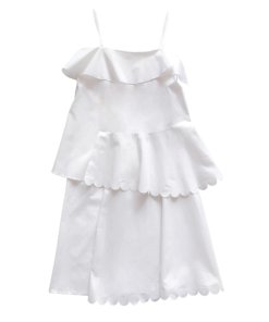 See By Chloé Scallop-Edged Cotton Dress