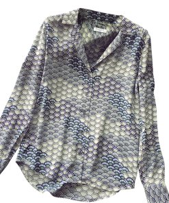 Equipment Adalyn Fan Print Silk Shirt