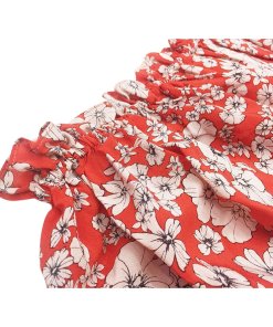 Rebecca Taylor Cherry Blossom Off-the-Shoulder Silk Dress