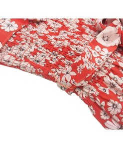 Rebecca Taylor Cherry Blossom Off-the-Shoulder Silk Dress