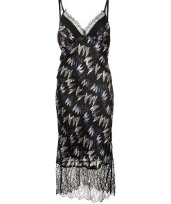 Diane von Furstenberg Margarit Lace Trim Dress