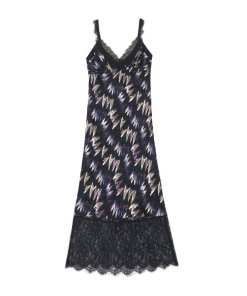 Diane von Furstenberg Margarit Lace Trim Dress