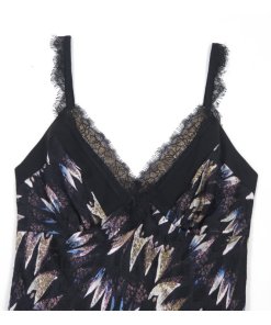 Diane von Furstenberg Margarit Lace Trim Dress