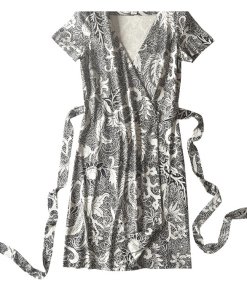 Diane von Furstenberg New Julian Short Sleeve Wrap Dress