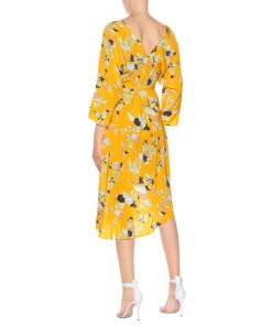 Diane von Furstenberg Asymmetric Floral Wrap Dress