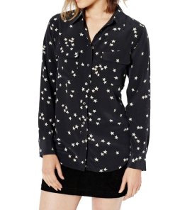 Equipment Slim Star Print Signature Blouse