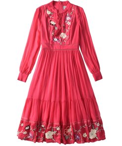 Kate Spade Marigold Embroidered Floral Dress