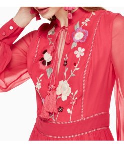 Kate Spade Marigold Embroidered Floral Dress
