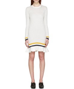 3.1 Phillip Lim Striped Ruffle Hem Knit Dress3.1 Phillip Lim Striped Ruffle Hem Knit Dress