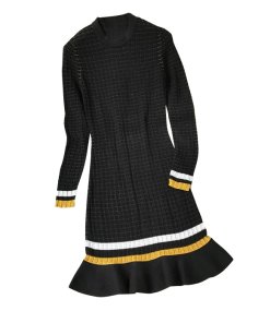 3.1 Phillip Lim Striped Ruffle Hem Knit Dress3.1 Phillip Lim Striped Ruffle Hem Knit Dress
