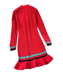3.1 Phillip Lim Striped Ruffle Hem Knit Dress3.1 Phillip Lim Striped Ruffle Hem Knit Dress