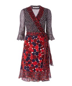 Diane von Furstenberg Nieves Scarf Wrap Dress