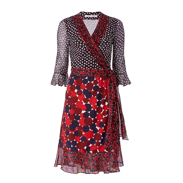 Diane von Furstenberg Nieves Scarf Wrap Dress