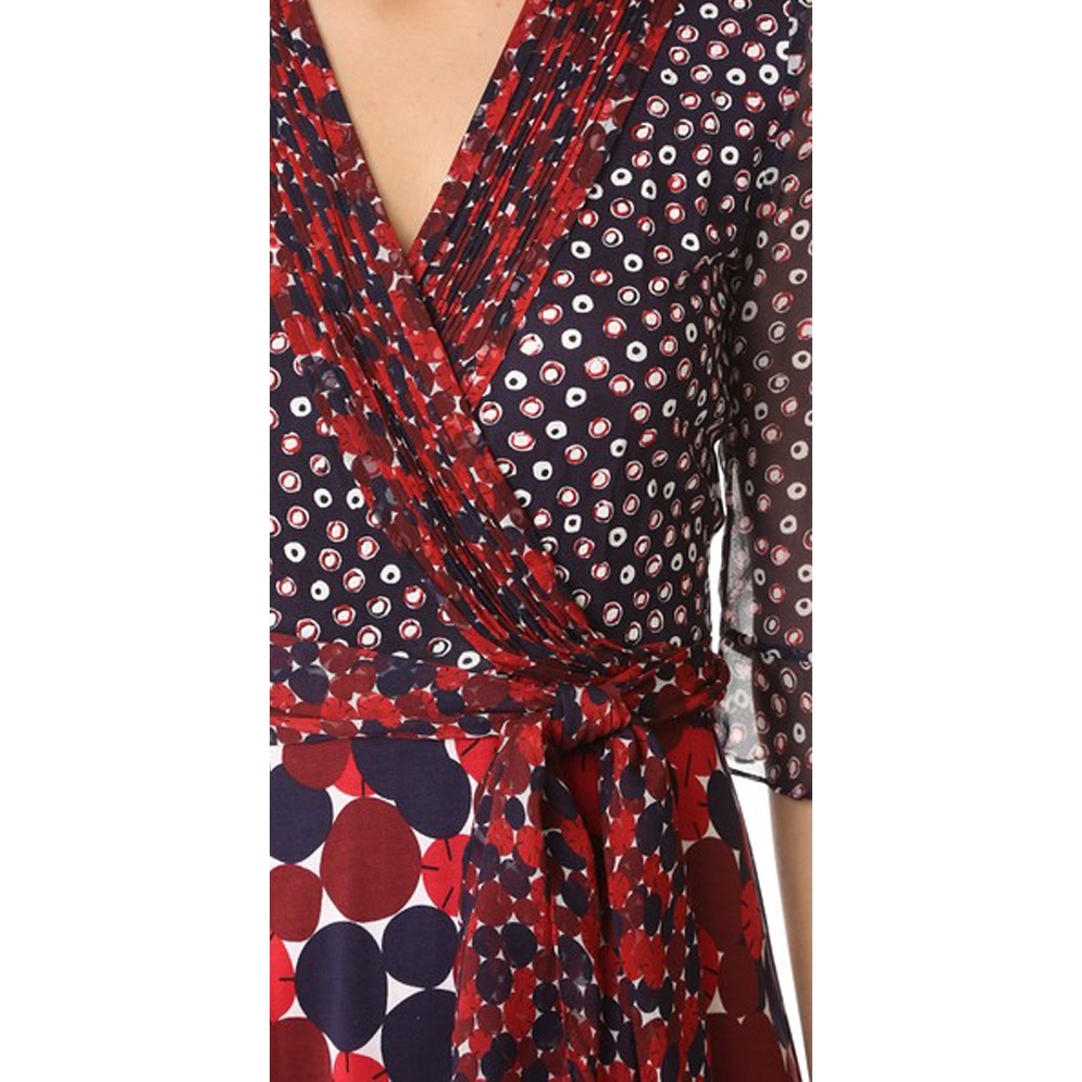 Diane von Furstenberg Nieves Scarf Wrap Dress