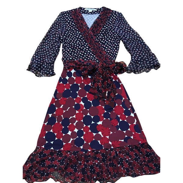 Diane von Furstenberg Nieves Scarf Wrap Dress