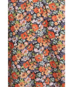 Rebecca Taylor Moonlight Print Poplin Ruffle Wrap Dress
