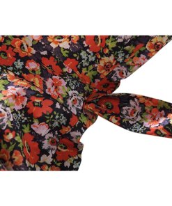 Rebecca Taylor Moonlight Print Poplin Ruffle Wrap Dress
