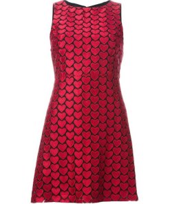 Alice + Olivia Everleigh Heart Embroidery Dress