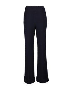 Giorgio Armani Bias-Cut Cuff-Hem Crepe Pants