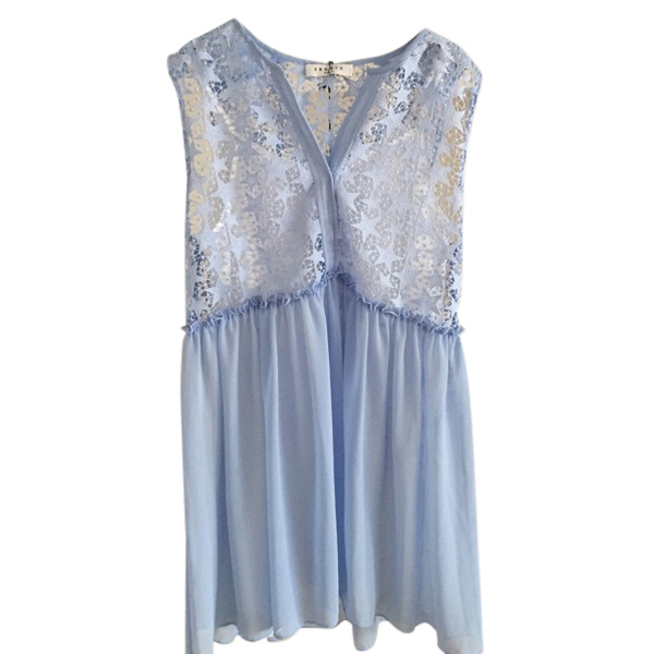 Sandro Starry Lace Floaty Dress  evaChic