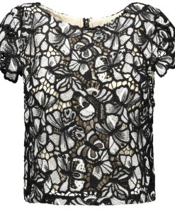 Alice + Olivia Eve Butterfly Lace Top