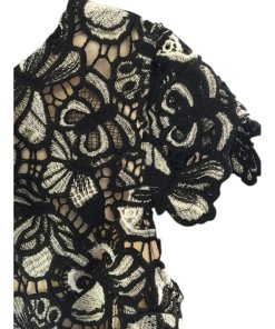 Alice + Olivia Eve Butterfly Lace Top
