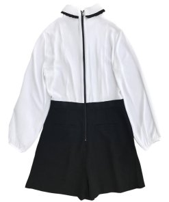 Alice + Olivia Kara Tuxedo Romper