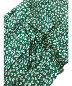 Ganni Dalton Short Sleeve Floral Wrap Dress