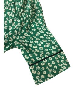 Ganni Dalton Short Sleeve Floral Wrap Dress