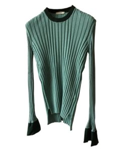 Celine-Color-Block-Wool-Blend-Sweater