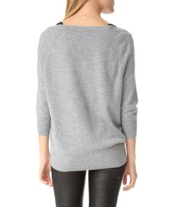 Theory Saline B. Cold-Shoulder Cashmere Cardigan