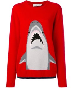 Coach 1941 Intarsia Shark Cashmere Sweater