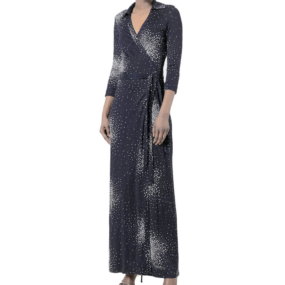 Diane von Furstenberg Belvedere Print Maxi Wrap Dress  evaChic