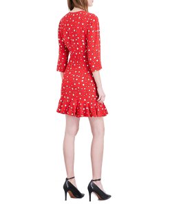 Claudie Pierlot Ring Star Print Ruffled Mini Dress