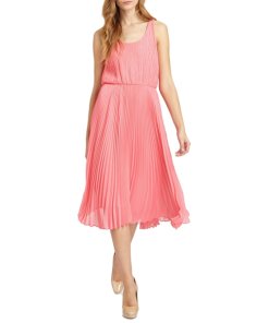 Alice + Olivia Penny Double Layer Pleated Dress