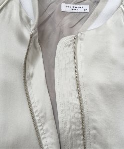 Equipment Kendrix Floral Back Silk Bomber Jacket