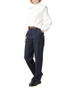 Maje Loutan Frilled Poplin Shirt